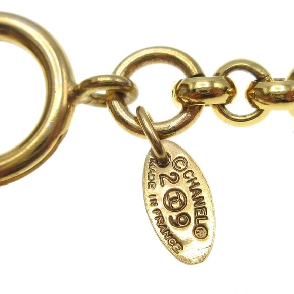 Chanel Medallion Gold Chain Pendant Necklace 29 59730 - Picture 2 of 4